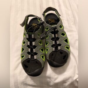 Keen Black and Lime Green Sandals